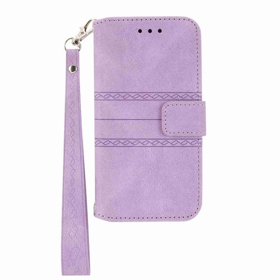 Dteck for Galaxy A13 5G Wallet Case, Samsung A13 5G Case Wallet, PU Leather Flip Protective Cover with Kickstand Wrist Strap Card Holder Slots for Samsung Galaxy A13 5G,Lightpurple