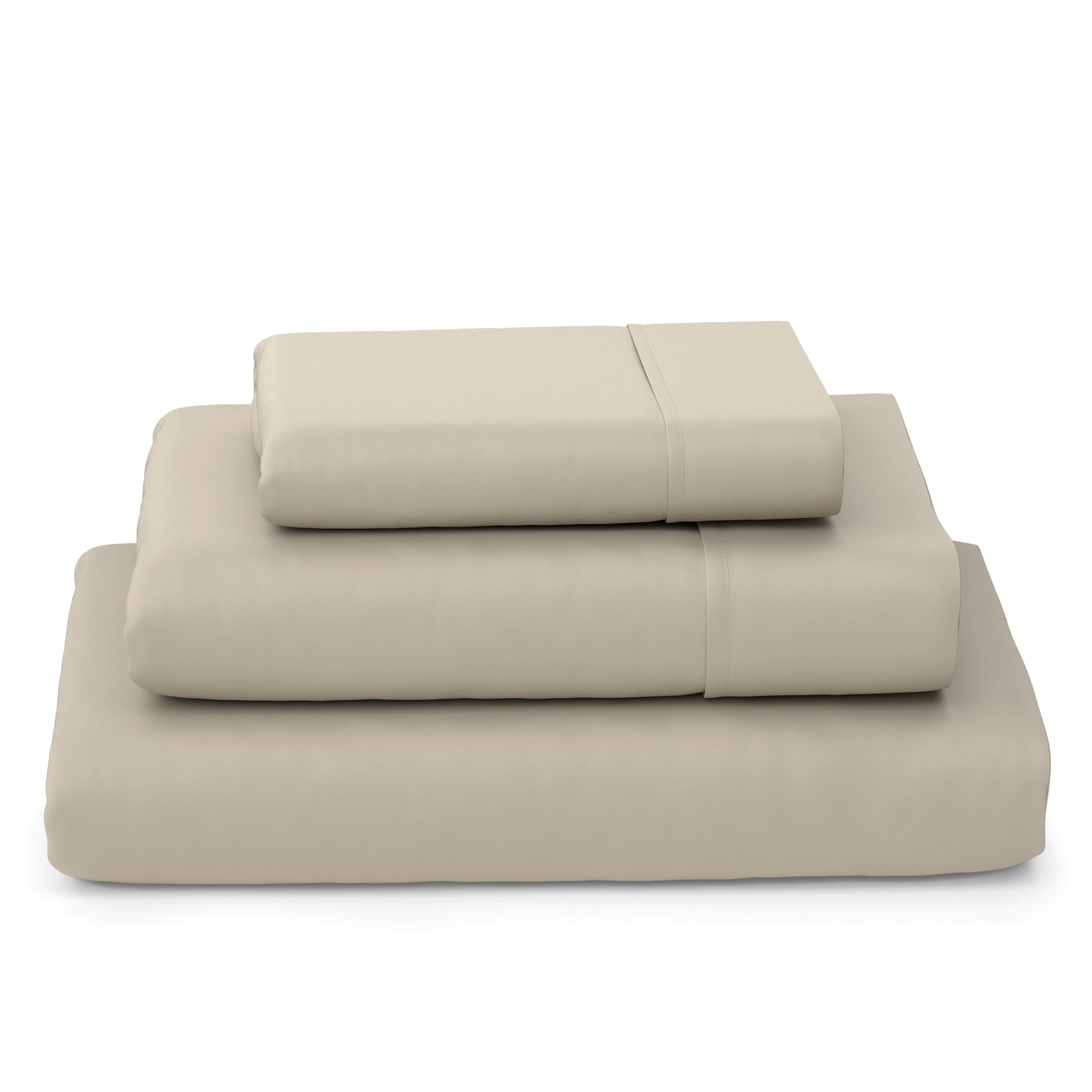 Cosy House Collection Luxury Bamboo Bed Sheet Set - Hypoallergenic Bedding Blend - 3 Piece - Twin XL Tan