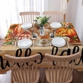 thumbnail image 5 of Orange Squirrel Pumpkins Rectangle Tablecloths 60x84,Thanksgiving Farmhouse Harvest Fall Table Cloth Table Cover Indoor/Outdoor Tabletop Decor for Wedding Holiday Party Dinner Baby Shower, 5 of 7