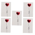 thumbnail image 4 of HORIALENCE 5Pcs Valentine's Day Greeting Cards with Creative Romantic Design and Assorted Colors, 4 of 7