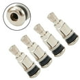 thumbnail image 1 of ForAlloys Wheels Chrome Silver Tyre Valve Bolt In Stem Set for Car, 1 of 4