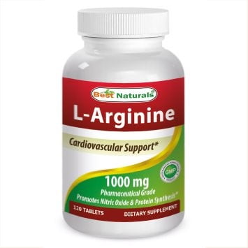 Best Naturals L-Arginine 1000mg, 120 Ct