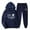 Dark Blue, variant on Clearance Womens Clothing Plus Size Fayshow0 Women'S Sports Tracksuits Long Sleeve Pullover Hoodies Sweatshirt Loose Coat and Sweatpants Fall Winter Suit
