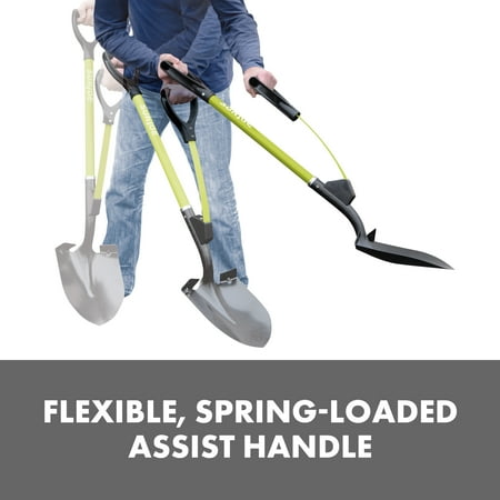 Sun Joe - Strain Reducing Utility Digging Shovel - Green
