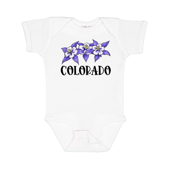 Inktastic Colorado Columbine Flowers Boys or Girls Baby Bodysuit