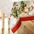 thumbnail image 4 of Elrene Snowman Winterland Holiday Snowflake Tablecloth 60x120 Rectangle, 4 of 5