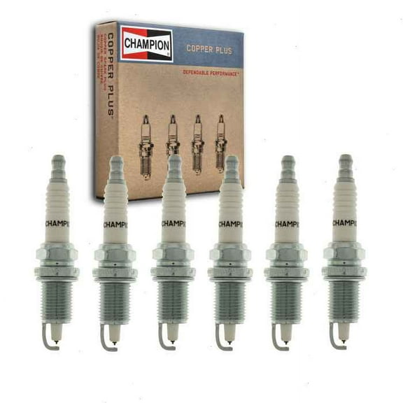 6 pc Champion 955M Copper Plus Spark Plugs for XC12PEPB Ignition Wire Secondary