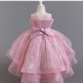 thumbnail image 7 of JCCXIN Girl Dress Puffy Gown Sleeveless Gown With Train For Pageant Performance Recital Party Wedding Toddler Girl Clothes 3-4 Years, 7 of 7