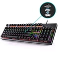 thumbnail image 1 of Wired RGB LED Backlit Mechanical Gaming Keyboard with 104 Keys Mechanical Gaming keyboard, Independently Change the axis Computer Games Black(Green Shaftkey), 1 of 8