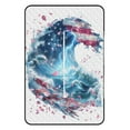 thumbnail image 3 of American Flag Storm Wave Petals Art Waterproof Picnic Blanket with Foldable Zipper, Suitable for Outdoor Use, Suitable for Travel, Camping, Beaches, Parks, Grasslands, Picnic Blanket Accessories, 3 of 8