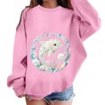thumbnail image 2 of Likimi Children Girls Sweatshirts Animal Print Crew Neck Sweatshirt For Girls Long Sleeve Everyday Wear Fashionable Pullover Size 9-10 Years, 2 of 4