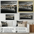 thumbnail image 4 of Designart "Rome Cityscape in Black and White" Rome Floater Framed Canvas Wall Art, 4 of 7