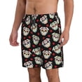thumbnail image 2 of Fuzoiu colorful Skull dog flower Print Men's Beach Shorts,Men's Swim Trunks,Quick Dry Board Shorts with Pockets,Men's Bathing Suits for Surfing, Running, and Casual Wear-Medium, 2 of 6