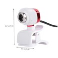 thumbnail image 3 of Raindrops Back to School Sturdy Base Webcam for Monitor Red Plastic with Microphone 1Pack, 3 of 7