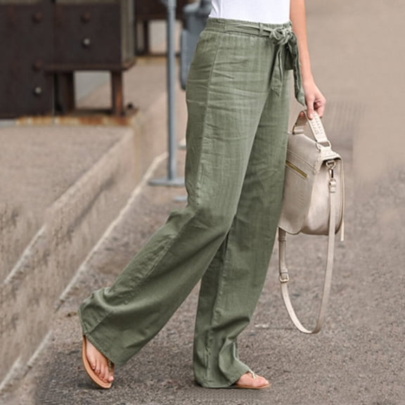 Vedolay Work Pants For Women Plus Size Women Plus Size High Waist Casual Pants Relaxed Fit Trousers,Army Green 4XL