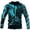 D1-Blue832, variant on Men's Viking Zip Up Hooded Jacket Thick Fleece Sweatshirt Elder Raven Chainmail Rune Print Dark Tribal Outerwear With Pocket