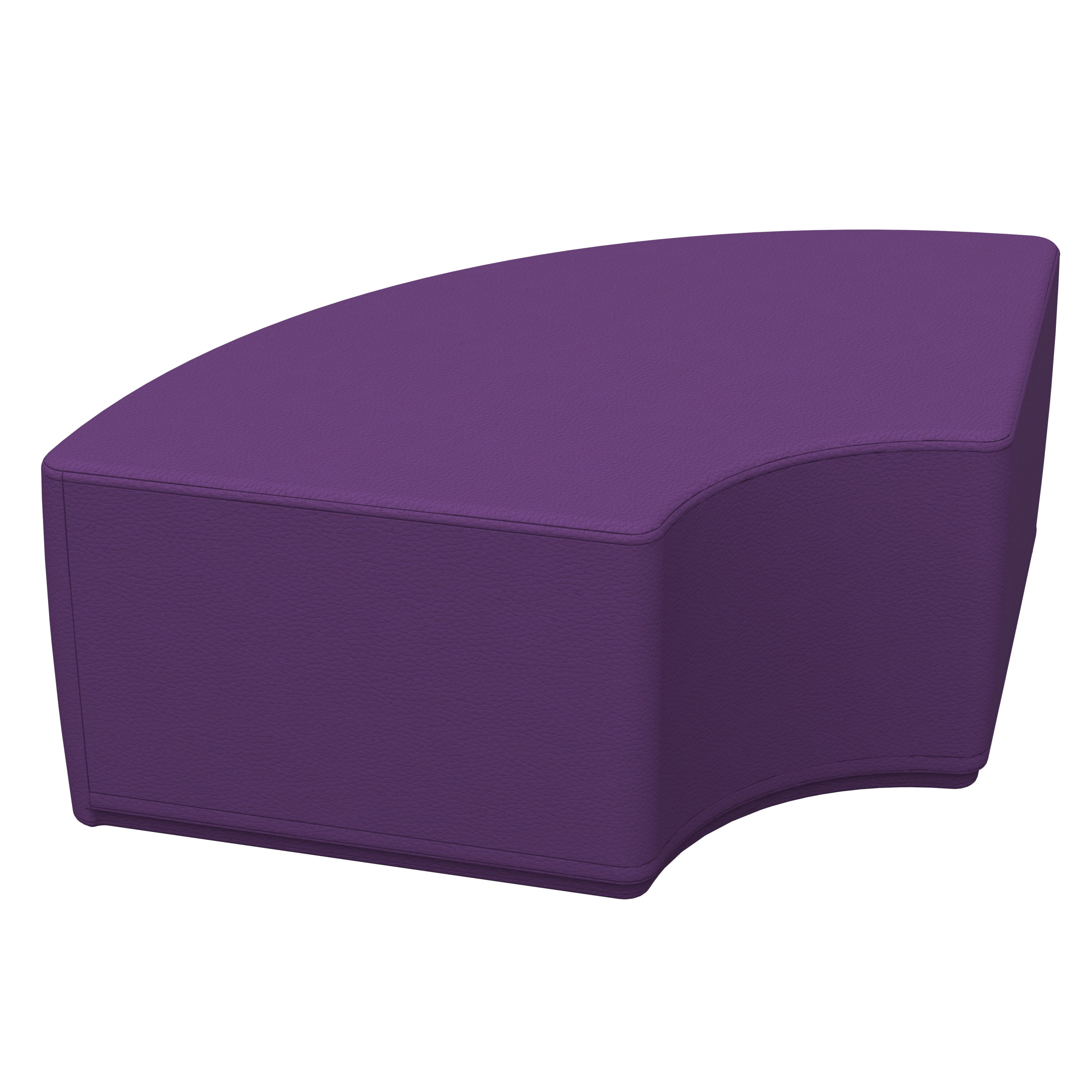 SoftZone® Quarter Circle Ottoman Junior - Purple - Walmart.com