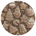 thumbnail image 3 of Christmas My Favorite Gingerbread Cookies Round Carpet Circle Rug Outdoor Patio Area Rug Washable Large Area Rugs Hallway Room Decor Fitness Mats, 3 of 8