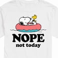 thumbnail image 3 of Peanuts - Pool Nope Not Today - Men's Short Sleeve Graphic T-Shirt, 3 of 6
