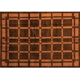 thumbnail image 1 of Ahgly Company Indoor Rectangle Oriental Orange Modern Area Rugs, 3' x 5', 1 of 4