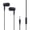 Black, variant on lanema Nonslip In Ear Headsets Improved Bass Effect 3.5mm Port For Mobile Devices Computer Laptop Compatibility
