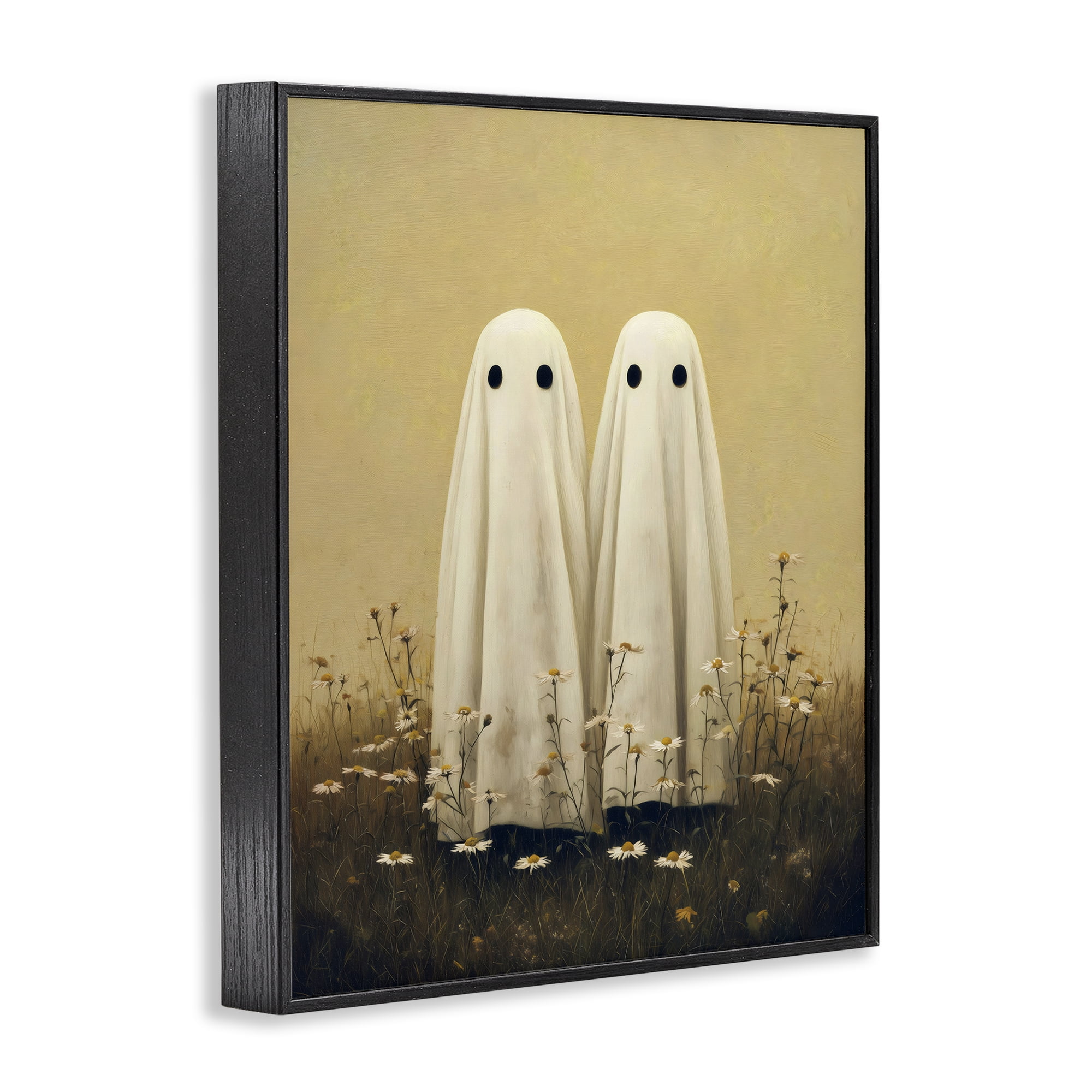 Daisy Ghost Couple Black Framed Giclee Art, design by Arlington Prints