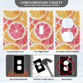 thumbnail image 3 of Yayeee Blank Wall Plate Cover 1-Gang 4.5"x2.7" Home Unused Decorative Outlet, Pink Grapefruit Slices, 3 of 7
