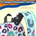 thumbnail image 5 of Blue and Pink Leopard Print 17" School Backpacks for Teens,Waterproof Oxford Fabric,S-Shape Padded Straps for School,Travel,Hiking,Camping, 5 of 6