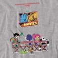 thumbnail image 2 of Teen Titans Go to The Movies Poster Women's T Shirt, Athletic Heather, Medium, 2 of 6