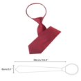 thumbnail image 2 of CHOK Cravate pour Hommes à Fermeture Éclair, Ajustable, pour le Cou, pour Tenue Décontractée et Formelle, Bleu Marine -5, 2 of 4
