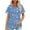 Blue, variant on My Orders Cute Summer Tops for Women Floral Lace Blouses for Women Sexy Yoga Tops Women Loose Women Short Sleeve Tops Dressy Casual Plus Size Golf Shirts for Women