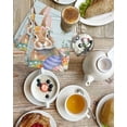 thumbnail image 4 of Easter Bunny Kitchen Dish Towels for Drying Dishes Set of 3, Colorful Easter Eggs Eucalyptus Teal Wooden Waffle Weave Microfiber Hand Tea Bathroom Towels Quick Dry & Absorbent Towel 15.7x23.6, 4 of 7