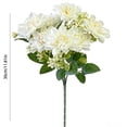 thumbnail image 3 of Assorted Artificial Floral Stem 11.81In Realistic Petal Texture Flexible Support Structure Multi Color Combination Ornament for Living Room Office Dining Room Spring Party Birthday Celebration Decor, 3 of 6