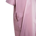 thumbnail image 3 of Hijaz Purple V-Neck Short Sleeve Casual Men's Thobe Arab Robe Dishdasha - 62, 3 of 4