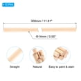 thumbnail image 2 of 5/9x11.81inch Wooden Dowel, 240 Pcs Dowel Rod Wood Dowels Wood Sticks Unfinished Round, 14mm x 300mm, 2 of 6