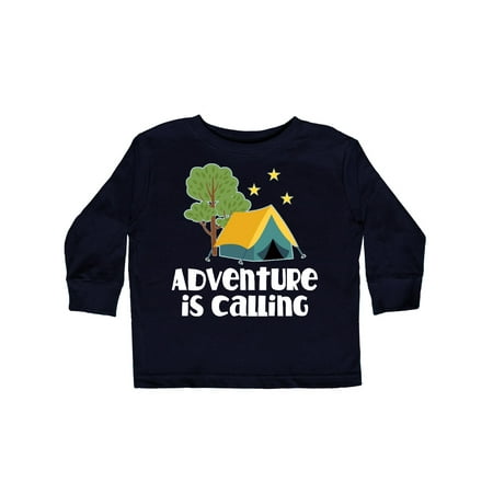 

Inktastic Adventure is Calling Camping Gift Toddler Boy or Toddler Girl Long Sleeve T-Shirt