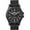 Black, variant on Timex Men's Expedition Acadia 40mm Watch – Black Case Black Dial with Black & Brown Leather & Fabric Strap