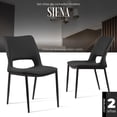 thumbnail image 2 of Set Sillas De Comedor Siena Minimalistas Modernas 2 Unidades (Negro), 2 of 2
