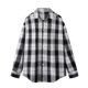 thumbnail image 1 of Blusa y camisa de manga larga con cuello vuelto para hombre, estilo informal, a la moda, con botones y solapa, de poliéster, 1 of 2