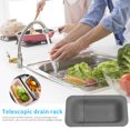 thumbnail image 4 of Batería de Cocina Colador expandible - Colador ajustable sobre el fregadero (gris) Likrtyny Libre de BPA, 4 of 6