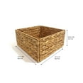 thumbnail image 4 of Hometrends Woven Water Hyacinth Storage Basket Collapsible, 4 of 6