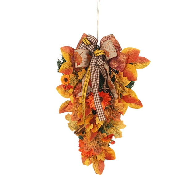 Lágrima artificial Flor de imitación Decoración colgante Decorativo Hecho Falso Floral Swag para Festival libre Boda Verano Primavera
