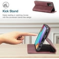 thumbnail image 3 of Wallet Case for Samsung Galaxy A53 5G, Premium PU Leather Case Vintage Matte Wallet Flip Cover [Card Slots] [Magnetic Closure] Stand Function Shockproof Full Protection - Red, 3 of 16