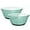 Green Salad Bowl 2 pcs, variant on STP GOODS Borosilicate Glass Soup and Salad Bowl with Handles Set of 4 pcs 5.3" (13.5 cm) Service for 4 Stackable Dessert Bowls 15 fl oz (450 ml) Glass Cereal Bowl Set, Green