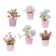 thumbnail image 1 of 6 piezas de flores artificiales en maceta, decoración rústica, arreglo floral, flores artificiales en Estilo A, 1 of 9