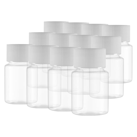 AURARMLET 12pcs Empty Plastic Containers for Liquid Storage and Travel, Leakproof Small Bottles for Cosmetics and Essential Oils