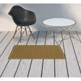 thumbnail image 5 of 2' X 4' Brown Geometric Stain Resistant Indoor Outdoor Area Rug - 6' x 7', 5 of 5
