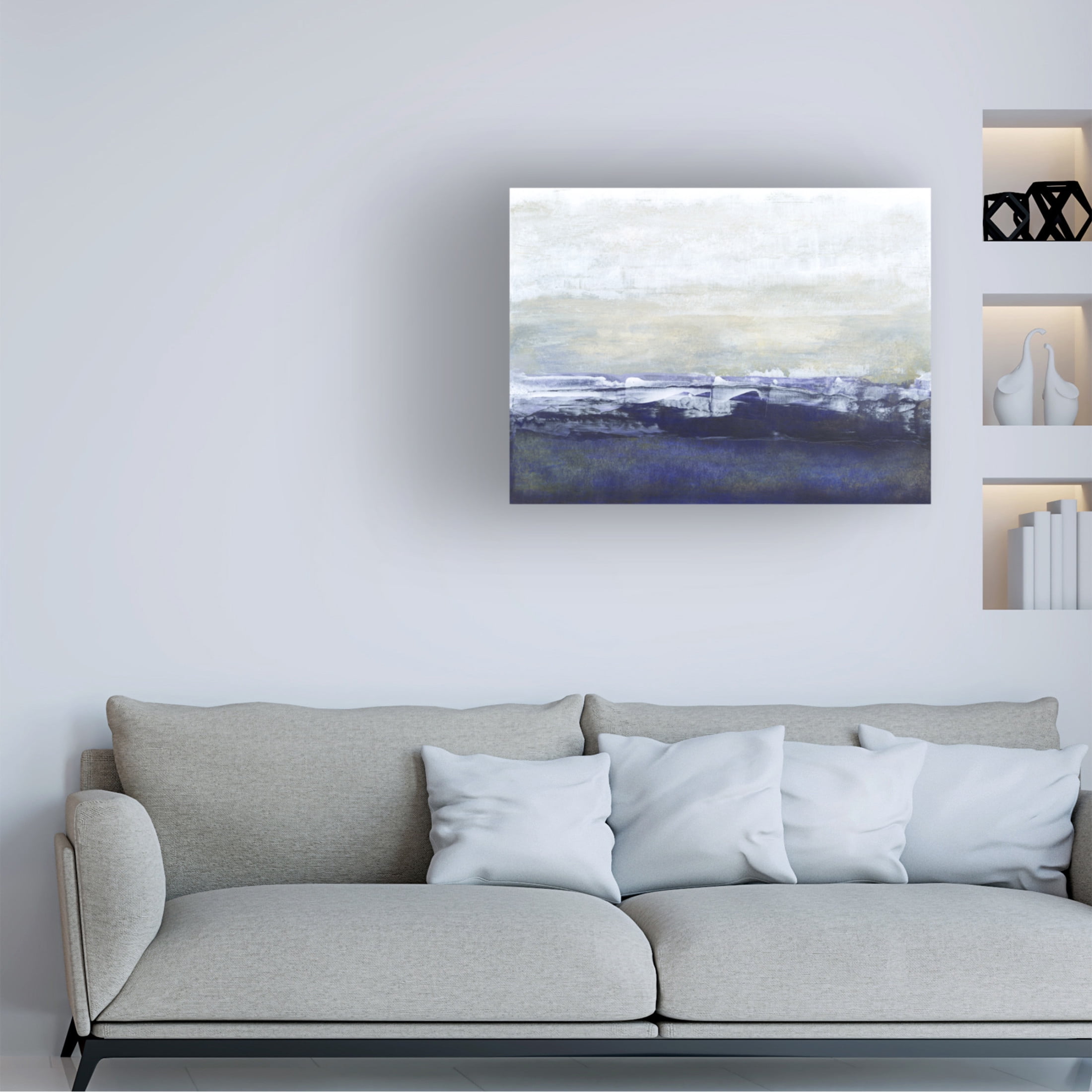 Trademark Fine Art Sharon Gordon Blue Glimpse Canvas Wall Art