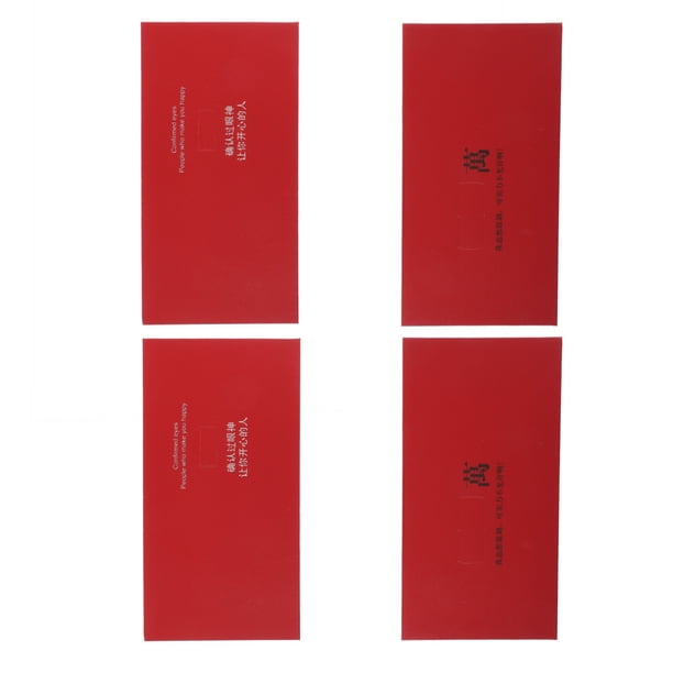 40pcs Enveloppe Rouge Créative Délicate Enveloppe Chinoise Rouge Enveloppe  d'Argent Rouge 