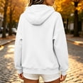 thumbnail image 5 of Guluxicc Women's Hooded Jackets with Pockets Drawstring Full Zip Ribbed Cuffs Long Sleeve Solid Casual Jackets Fall Winter, 5 of 6